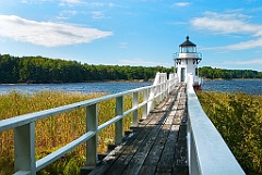 Doubling Point Lighthouse near Bath, Maine